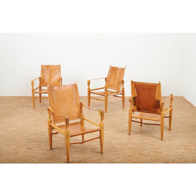 Colonial Armchair with Beechwood Frame and Leather Upholstery by Wilhelm Kienzle for Wohnbedarf, 1928 For Sale - Image 9 of 16