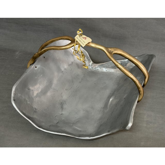 Vintage Brutalist Fireplace Cask in Brass by David Marshall, 1975 For Sale - Image 9 of 9