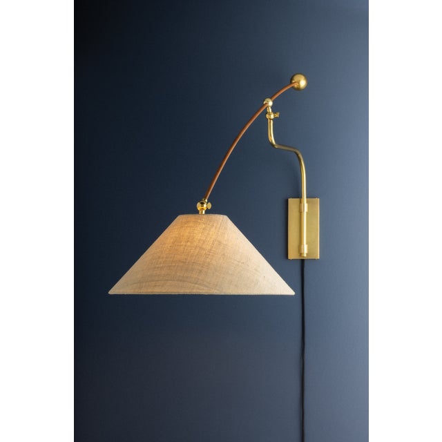 Hudson Valley Lighting Sylva 20 in. 1 Light Wall Sconce in Aged Brass Finish For Sale - Image 10 of 11