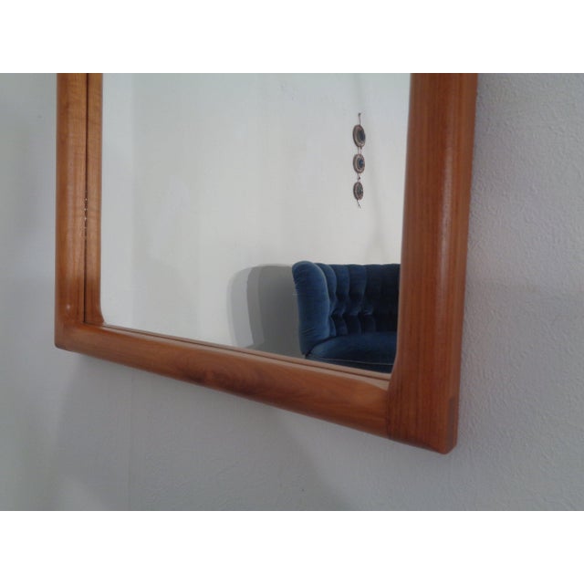 Large Cathedral Teak Mirror by Kai Kristiansen for Vildbjerg Møbelfabrik, Denmark, 1960s For Sale - Image 13 of 14