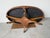 1960s Hollywood Regency Neoclassical Style Mahogany Oval Coffee Table With Brass Claw Feet For Sale - Image 11 of 12