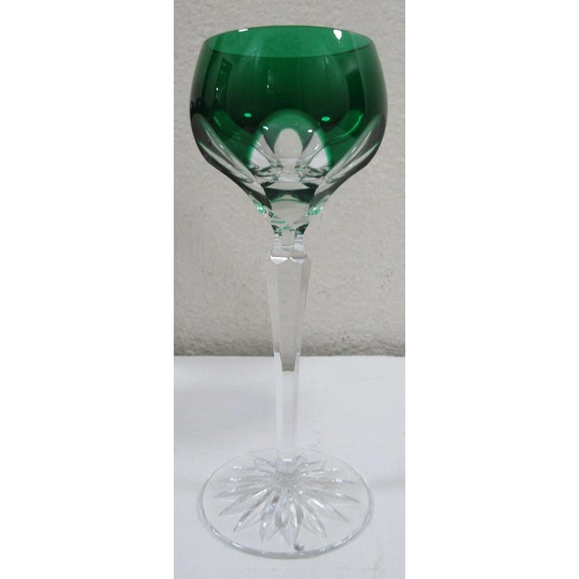 1990s Fabergé Lausanne Crystal Wine Glasses in Presentation Case - Set of Six For Sale - Image 17 of 18