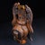 Chinese 1950s Monumental Pair of Carved Horn Vases - Chinese Double Dragon Handled Bottles, 12kg For Sale - Image 3 of 10