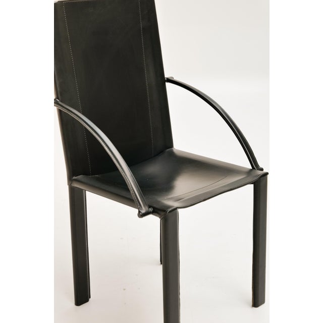 Armchairs by Carlo Bartoli for Matteo Grassi, 1980s, Set of 4 For Sale - Image 6 of 14