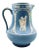 Dudson Jasperware Pitcher in Blue With Neo-Classical Motif-8.25” Tall For Sale