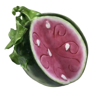 2001 Katherine Houston Hand Sculpted Porcelain Melon With Seeds