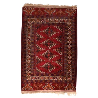 Vintage Bokhara Russian Rug-2′9″ × 4′1″ For Sale
