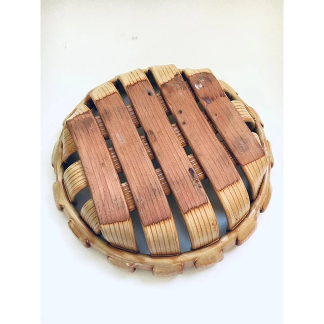 Vintage Art Studio Ceramics Braided Bowl, 1960s For Sale - Image 4 of 7