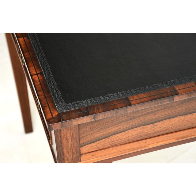 Antique Georgian Inlaid Writing Table, 1800s For Sale - Image 6 of 12