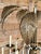 Traditional Vintage 12-Light Tole Palm Leaf Chandelier With Sculptural White Arms For Sale - Image 3 of 12
