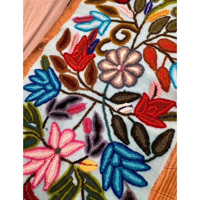 1980s Peruvian Table Runner Handcrafted-Alma Soul For Sale - Image 5 of 7