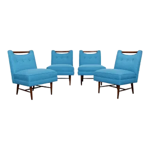 Set of 4 Mid-Century Modern Harvey Probber Game Slipper Chairs