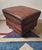 Brown Vintage Ottoman in Chestnut Brown Leather For Sale - Image 8 of 12