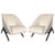 Italian Gio Ponti Style Geometric Club or Lounge Chairs - a Pair For Sale - Image 9 of 9