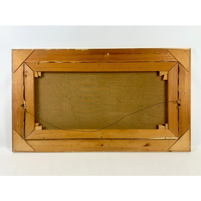 V. Vette, Skyscrapers, Oil on Canvas, 1950s, Framed For Sale - Image 6 of 13