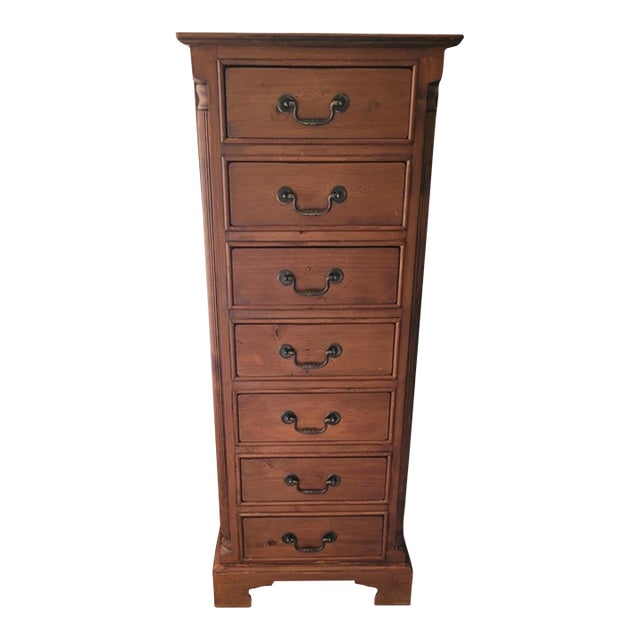 Fine Vintage Pine Chippendale Style Lingerie Chest For Sale