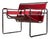 Red Leather Wassily Chair by Marcel Breuer for Knoll, 1920s For Sale