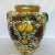 1990s Hand-Painted Large Italian Ceramic Vase: Grape and Lemon Design For Sale - Image 11 of 12