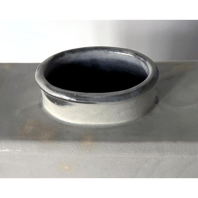 Korean Contemporary Buncheong Square Form Vase by Sung Jae Choi For Sale - Image 12 of 12