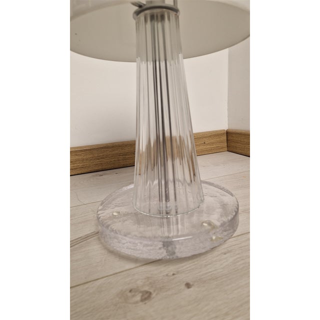 Table Lamp in Handworked Glass with Opaline Shade from Foscarini, 1990s For Sale - Image 9 of 13