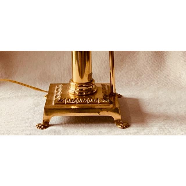 Vintage Orient Express Table Lamp - Brass Railroad Inspired Design, c.1980 For Sale - Image 10 of 12