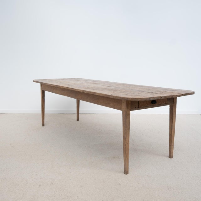 Antique 19th Century Farmhouse Oak Table, France For Sale - Image 9 of 12