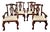 Regency House Chippendale Carved Kensington Hall Vintage Set of Four Arm Chairs Dining/Accent. For Sale