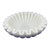 Hand Crafted Marble Decorative Ruffle Scalloped Bowl 8" For Sale