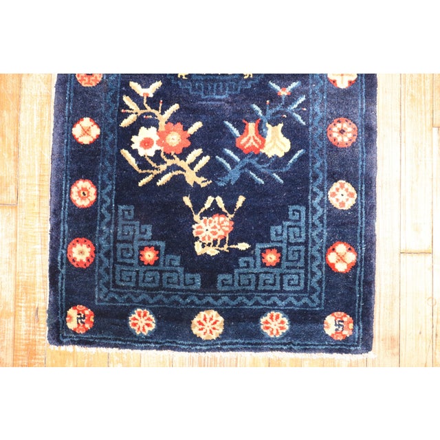 Textile Chinese Scatter Size Early 20th Century Rug - 2' x 3'7" For Sale - Image 7 of 7
