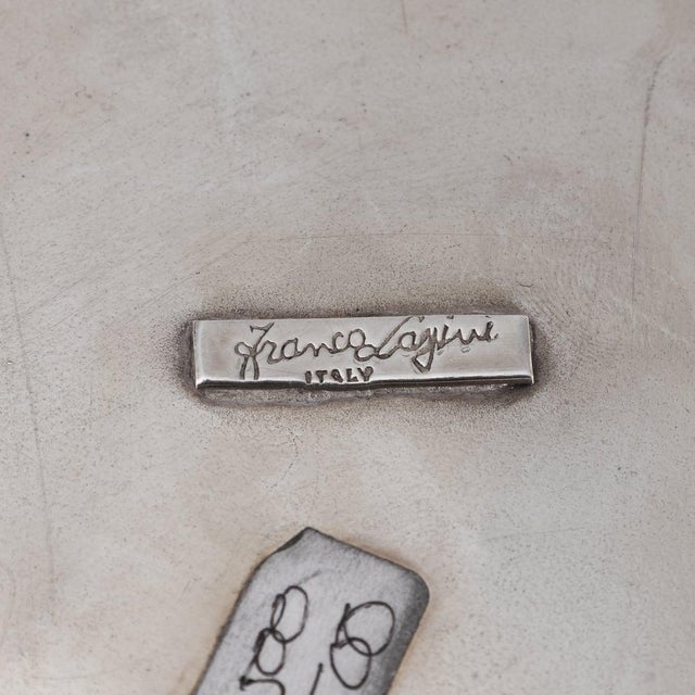 Superb 20th Century Italian silver plated wine cooler. Made by Franco Lapini in the 1960's, featuring a cast figure of a...