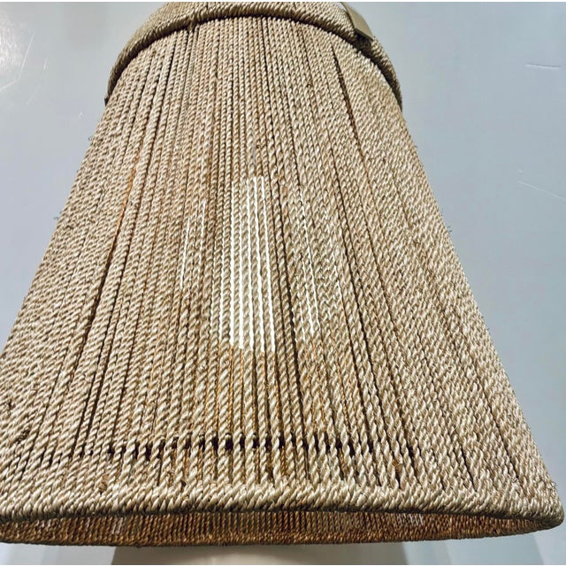 2020s Currey & Company Organic Modern Natural Rope Medium Parnell Pendant For Sale - Image 5 of 6