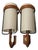 Stitched Leather Sconces by Jacques Adnet, 1950s, Set of 2 For Sale