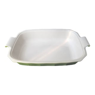 Vintage Emile Henry Green Baking Dish France For Sale