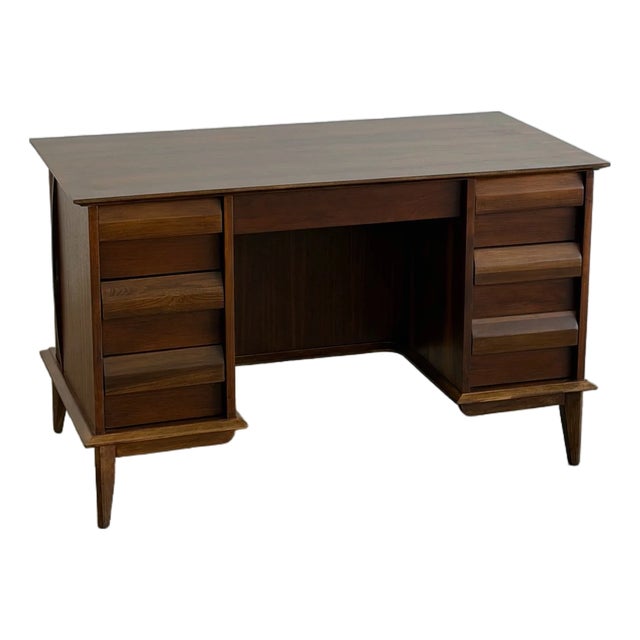 Vintage Lane First Edition Desk With Tambour Doors For Sale