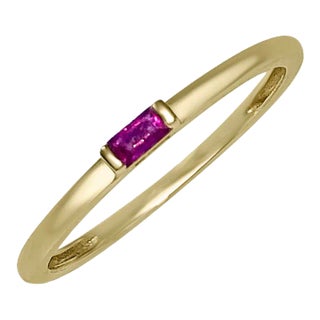 Atelier All Day Ruby Baguette Ring, Size 6 For Sale