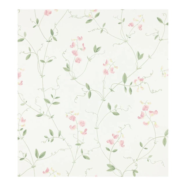 Sample - Sandberg for The House of Scalamandré Sanna Wallcovering, Light Pink For Sale