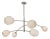 Regina Andrew Artemis Mobile Chandelier, Polished Nickel with Alabaster Glass For Sale