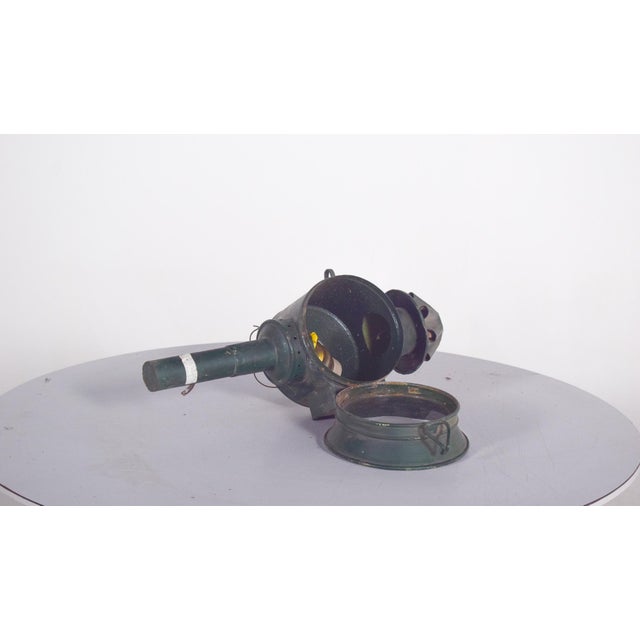 Antique Danish Metal Street Lantern, 1950 For Sale - Image 6 of 12