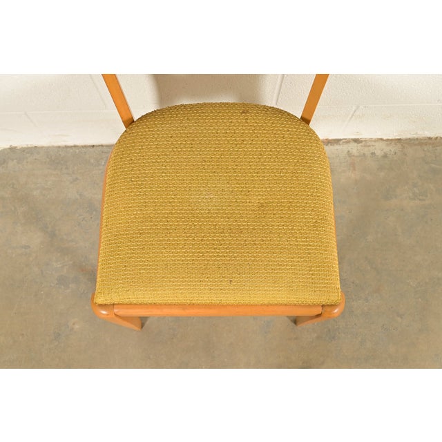 Wood Heywood Wakefield Mid-Century Modern Solid Maple Dining Chairs, Set of Four For Sale - Image 7 of 13