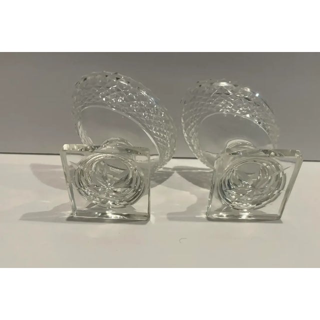 Antique Irish Cut Glass Salt Cellars - A Pair For Sale - Image 4 of 6