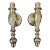 Late 20th Century Brass Candle Sconces- a Pair For Sale
