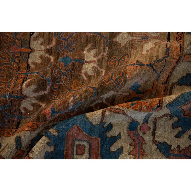 Old New House Antique Bakshaish Carpet - 7'7" x 12'10" For Sale - Image 4 of 17