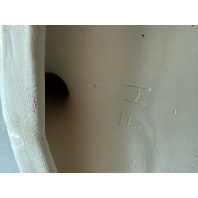 White Vintage Ceramic Swan Towel Holder For Sale - Image 8 of 9