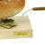 Green Duck Lamp in Brass, Resin and Travertine by Malevolti by Artiflex, 1970s For Sale - Image 8 of 18