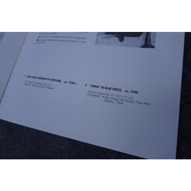 Royal Blue Mina Pulsifer - Anne in a Blue Dress, Oil on Masonite c.1948 For Sale - Image 8 of 8