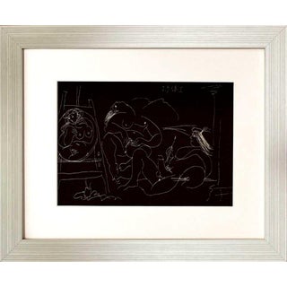 Picasso Gravure Erotic 1 /9/1968 Framed For Sale