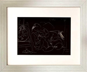 Picasso Gravure Erotic 1 /9/1968 Framed
