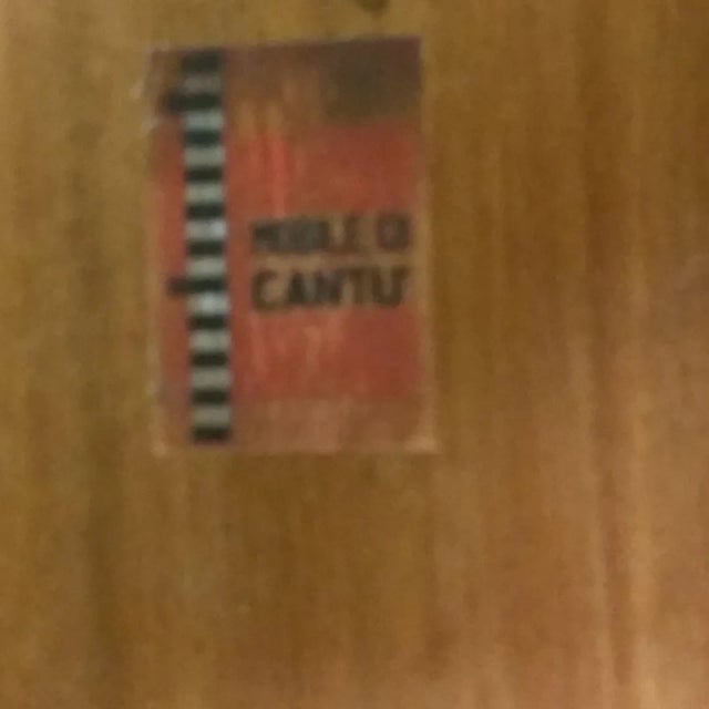 1950s Mid-Century Modern Walnut Console Table For Sale - Image 5 of 6