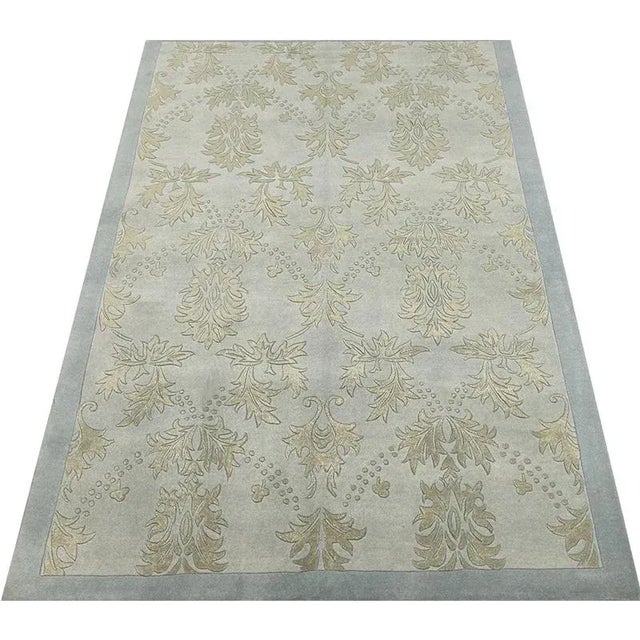 Handwoven Transitional Style Area Rug 4'4"×6'0" For Sale - Image 4 of 9