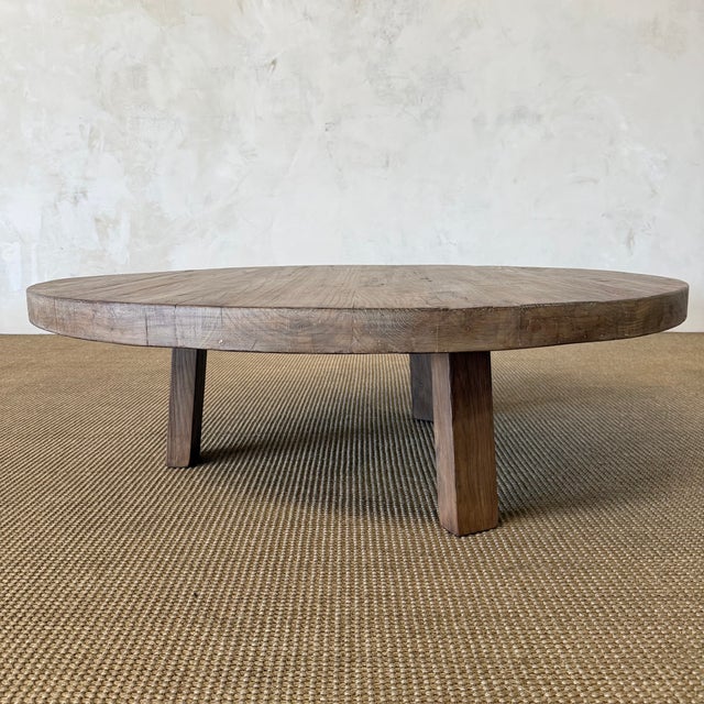 Luna Coffee Table Our version of a sleek design with wabi-sabi essence. Made from solid elm wood, the thick elm rounded...